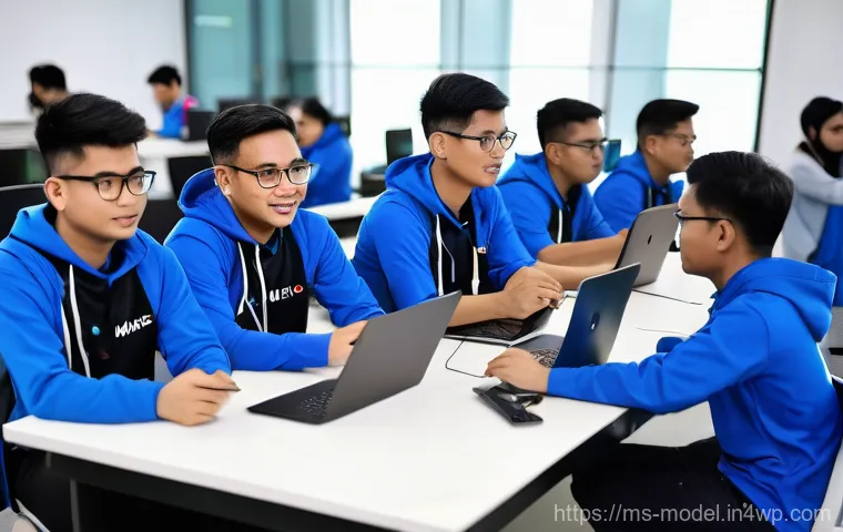 AI와 인간의 협력적 의사결정 과정 - **Prompt:** A diverse group of Malaysian professionals, including a Malay female data analyst in a m...