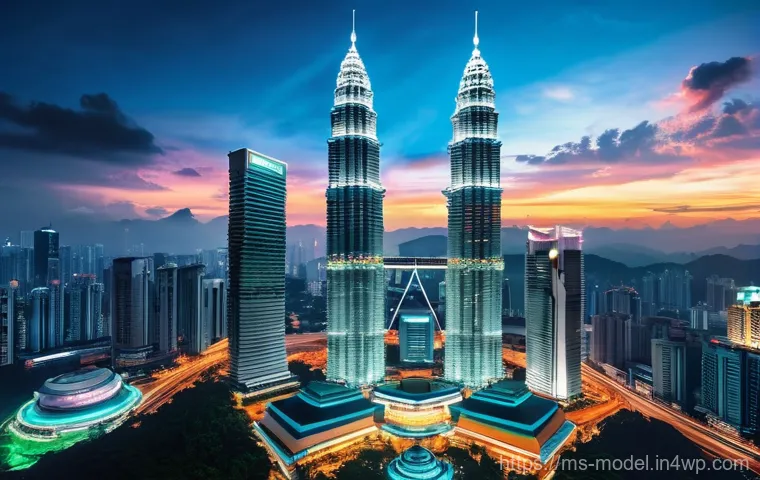 AI와 인간의 협력적 의사결정 과정 - **Prompt:** Young, enthusiastic Malaysian students and professionals from various ethnic backgrounds...